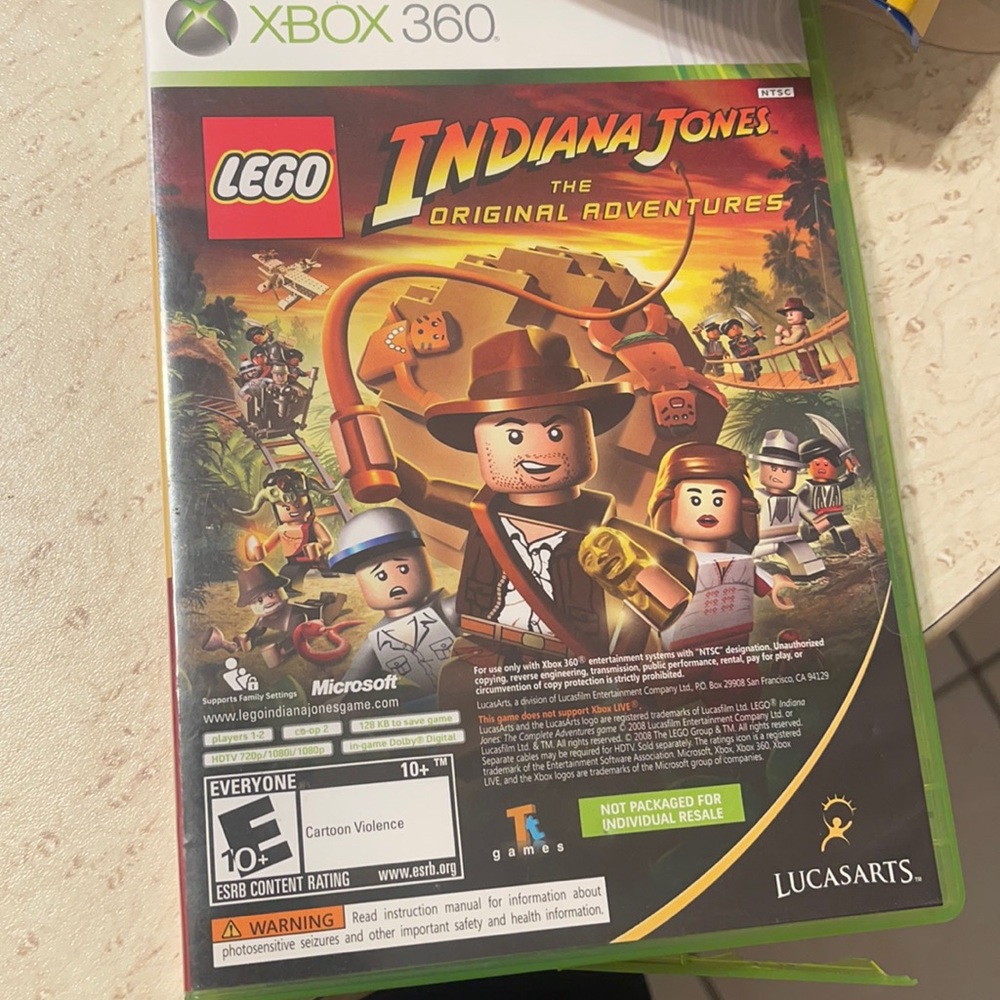 Xbox 360 Lego Indiana Jones and Kung Fu Panda